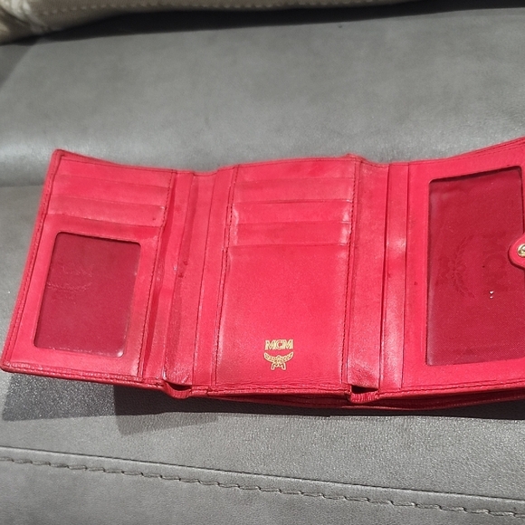 MCM Scarlet Red Leather Wallet - Picture 9 of 11